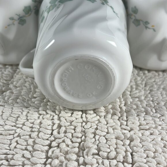 Set of 4 Vintage Corning Corelle CALLAWAY Pattern Swirl Style Coffee Cups - Picture 7 of 8